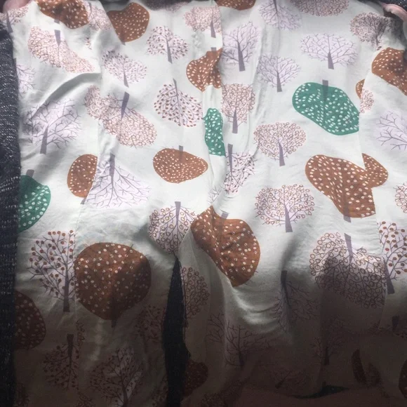 Anthropologie thick Black and white lined cotton blazer - Picture 6 of 6